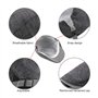 EQLEF Béret Classique Gris foncé pour Homme en Coton et Lin pour Les Saisons du Printemps,été et Automne
