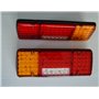 24/7Auto 2 x arrière 12 V LED 5 Fonctions Design ultra fin pour camion remorque basculant pour châssis LKW pour caravane Camion 