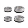The Lord of the Tools Lot de 4pcs Roulements à Rouleaux Coniques LM67048/LM67010 L44649/L44610 avec Joints pour Système de Convo