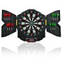 COSTWAY Jeu de Fléchettes Electronique Cible Electronique pour 8 Joueurs Affichage LED 27 Jeux 216 Variations 12 Fléchettes 47 x
