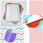 Create idea Lot de 10 intercalaires A4 extra larges multicolores 11 trous en polypropylène renforcé avec onglets de couleur pour