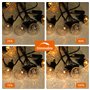 sylvwin G40 Guirlande Lumineuse Exterieure,15M 25 LED 8 Modes Solaire Guirlande Jardin,Guirlande Guinguette Extérieure pour le J