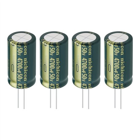 Be In Your Mind Lot de 4 condensateurs électrolytiques en aluminium 4700 uF 50 V 18 x 35 mm pour appareils ménagers intelligents
