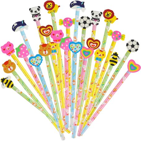 DERAYEE Crayon Enfant de Dessin Animé avec Gomme