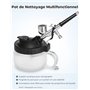 Oasser 20 Pcs Kit de Nettoyage pour Aérographe Comprenant 1 Pot de Nettoyage et 8 Filtres en Coton avec Support 5 Brosses de Net
