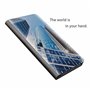 LINER Coque pour Samsung Galaxy S21 Ultra 5G, Élégant Mirror Smart View Standing Flip Etanche Ultra Mince Antichoc Anti-Rayures 
