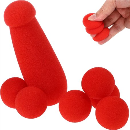 Theaque 1 lot de jouets amusants en éponge avec boules en éponge