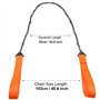 Scie à Main Portable, Chaîne de Corde avec Pochette Transport Pliante Survie D'urgence pour la Coupe du Bois Randonnée le Campin