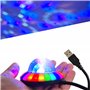 LuminKing Boule disco - Éclairage de fête contrôlé par la musique avec connexion USB