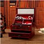 Leopacat BoîTe à Bijoux En Bois, Vintage Bois De Rangement Boite A Femme Organisateur Coffret Avec Tiroirs Pour Bague Collier La
