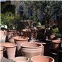 Jardinière en Terre Cuite Artisanale en céramique Palatina | Pot de Fleurs/jardinière | résistant au Gel et aux intempéries | H 