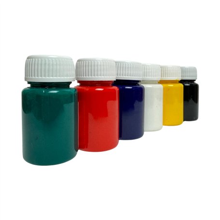 SÜDOR Lot de 6 couleurs vives pour tissu de 25 ml chacune