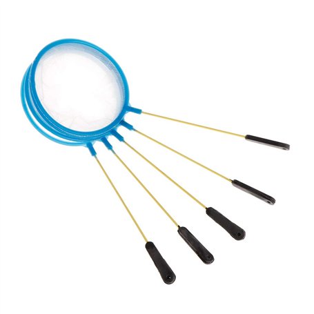 WOWOWO 5 pièces/Ensemble Filet de Poisson Artemia Filtre crevettes Mini Portable pêche réservoir de Poisson Aquarium Maille Dens