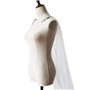 YO-HAPPY Voile de Mariage, Femmes Tulle Cathédrale Longueur De Plancher De Mariage Capes Épaule Imitation Cristal Bijoux Appliqu