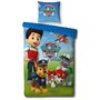 LesAccessoires Pat Patrouille Parure de Lit 2 pièces pour Enfant - Housse de Couette (140x200) + Taie d'oreiller (63x63)