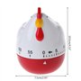GUMEI Minuteur de cuisine mécanique en forme de poule avec alarme et rappel