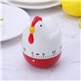 GUMEI Minuteur de cuisine mécanique en forme de poule avec alarme et rappel