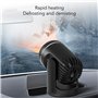 Heayzoki Chauffage de Voiture, Dégivreur de Pare-Brise de Voiture Portable 12 V 200 W avec Base Rotative à 360 Degrés, Dégivrage
