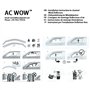 AC WOW Lot de 4 déflecteurs d'air pour Peugeot 308 SW III Break 5 portes 2021 2022 2023 2024 2025 2026