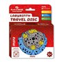 Play-a-Maze 3115276 - Puzzle de Labyrinthe à Billes - Mini Disque de Voyage - Jeu de Patience 3D avec Engrenages - Jeu de Voyage