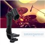 Pince de montage pour caisse claire de microphone, accessoires d'instruments de musique de diamètre réglable de 22 mm Support de