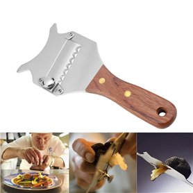 Professionnel En Acier Inoxydable Truffe Fromage Champignons Ail Trancheuse Lame Réglable Rasoir À Chocolat pour Cuisine Gadget