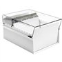 Acrimet Boîte à Fiches Organisateur 5'' x 8’', Base en Métal Robuste (Index AZ et un Séparateur Plastique Inclus) (Base Blanc av