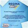 Regina Blitz Papier de Cuisine | 5 Rouleaux | 100 Feuilles Maxi-3 Couches | Idéal pour Nettoyer Les Surfaces domestiques | sans 