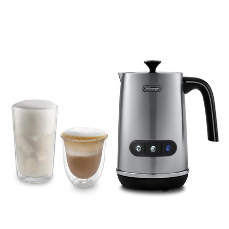 De'Longhi LatteMix EMF3.M Mousseur à lait électrique pour lait chaud & froid & alternatives végétales Nettoyage facile Couvercle