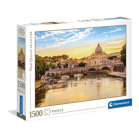 Clementoni - 31819 Collection Puzzle - Rome - 1500 pièces - Puzzle Adulte - fabriqué en Italie