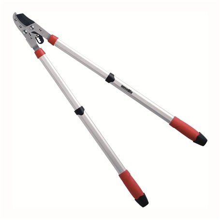 AUSONIA - 35081 EBRANCHEUR CISAILLE COUPE-BRANCHES TÉLESCOPIQUE À CLIQUET AVEC COUPE À ENCLUME ET LAME EN ACIER ET TÉFLON ET DES