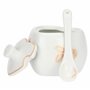 THUN - Mini sucrier en forme de cœur avec cuillère à café - Porcelaine - Collection Bonbonnière - 50 ml - 6 x 8,5 cm