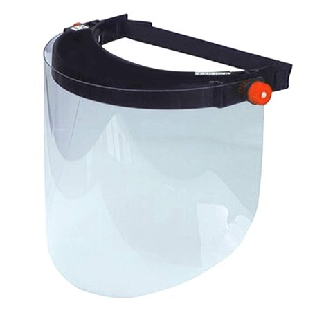 Visière transparente en polycarbonate pour protection des yeux du visage