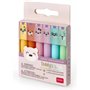 LEGAMI Mini surligneurs – Lot de 12 stylos – Teddy's Mood & Teddy's Style – Couleurs pastel et fluo
