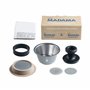 Madama - Capsule rechargeable et réutilisable compatible avec Dolce Gusto. Acier inoxydable et silicone de qualité alimentaire. 