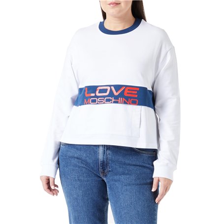 Love Moschino Sweat-Shirt à Manches Longues Flared Fit Maillot de survêtement