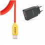 USB-A + USB-C 20W Charger with Type-C Cable 1m | Fast Charge 3A | Soft Silicone | CE Certified | Safe & Compatible with iPhone,