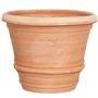Biscottini Vase en Terre Cuite Toscane L40 x PR40 x H30 – Vases en Terre Cuite pour l'extérieur et l'intérieur – Grand Vase d'ex