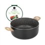 KASANOVA Cocotte 28 cm Pierre Noire Noir Cuisson