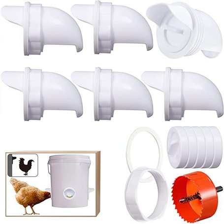 HEYOUTH Mangeoire Poules 6 Ports