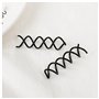 LEBQ Pin à Cheveux en Spirale Pin Spiral Épingle à Cheveux en Spirale Style de Cheveux Bricolage 20 Pièces (Noir