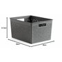 TATAY Bohol Boîte de rangement rectangulaire en polypropylène sans BPA 100 % recyclé Gris anthracite Dimensions 30 x 39 x 21,5 c