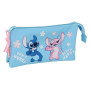 Fourre-tout Lilo & Stitch Happy Bleu ciel 22 x 12 x 3 cm