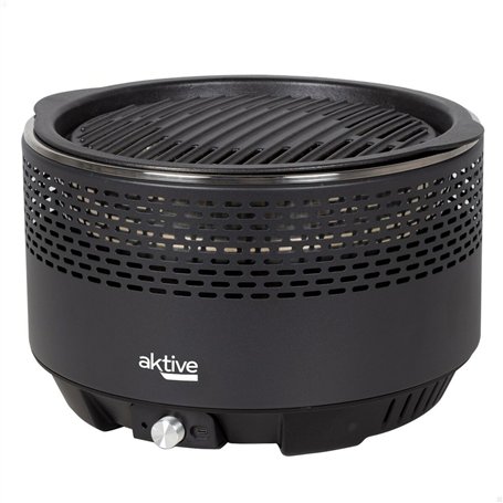 Barbecue Portable Aktive Ronde Sans fumée Noir Acier inoxydable Fer 34 x 21