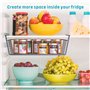 Sylon 2Pcs Organisateur Panier Suspendu, Panier Etagère Suspendu sous Etagère Panier de Rangement pour Placards de Cuisine, Armo