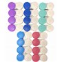 SUUM Lot de 20 porte-lentilles de couleur en 5 couleurs différentes | Étui pour lentilles de contact dans différentes couleurs |