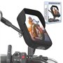 Support Telephone Moto Etanche Scooter retroviseur Compatible avec Les Smartphones jusqu'a 7