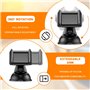 Support Telephone Voiture Ventouse Tableau de Bord Pare Brise Rotation a 360 positionnement Horizontal et Vertical reglage Unive