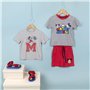 CERDÁ LIFE'S LITTLE MOMENTS Garçon Manche Courte de Mickey Mouse pour l'Été | T-Shirt 100% Coton-Licence Officielle Disney, Gris