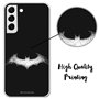 Personalaizer Coque Souple Compatible avec Smartphone Samsung S22 Plus du Logo Batman en Blanc